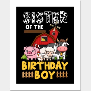 Cow Sister Birthday Family Matching Mothers Day Boy Girls Farm Posters and Art